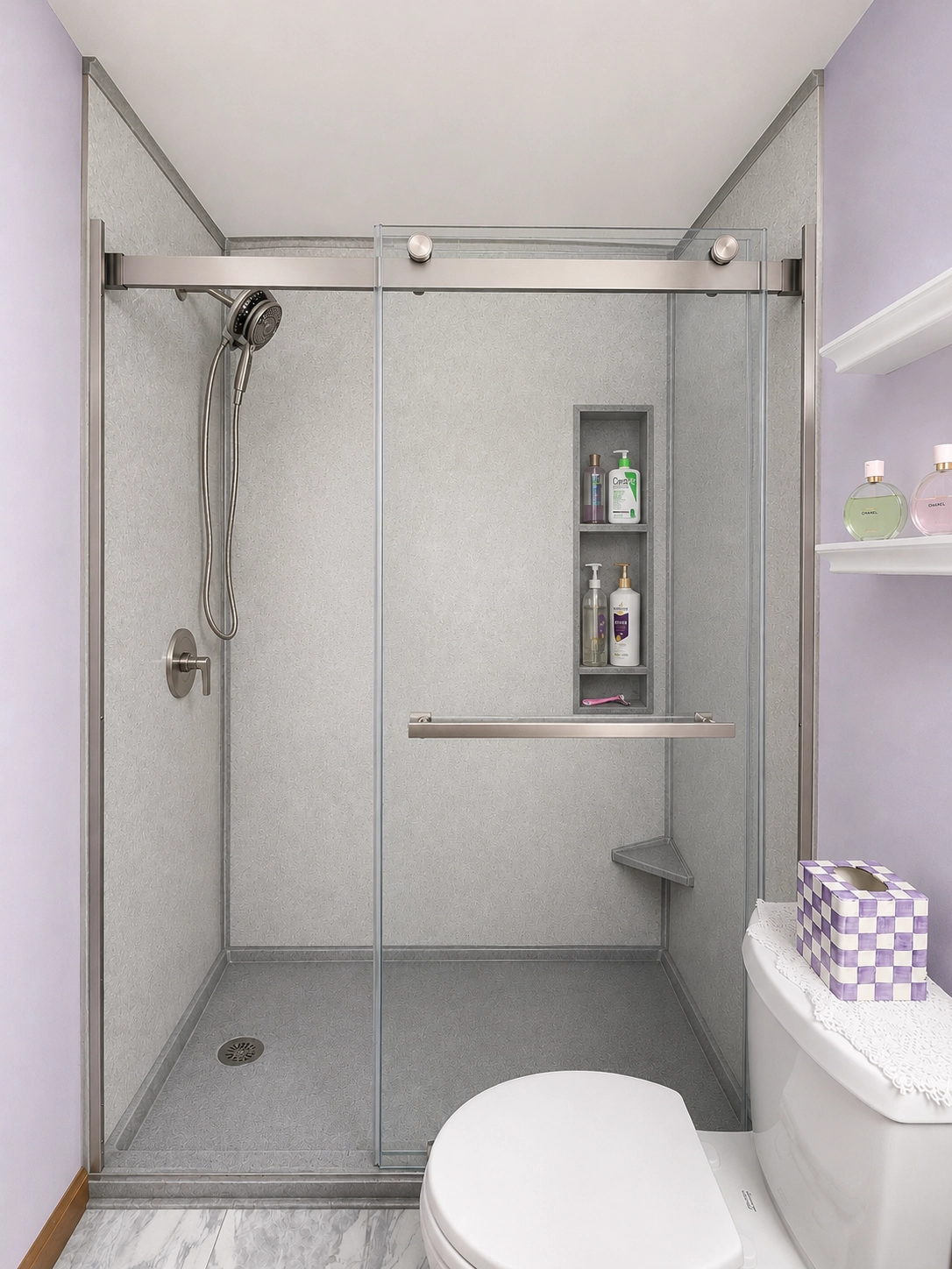 Cicero Bathroom Remodel | One of the Final Sterling Onyx Showers
