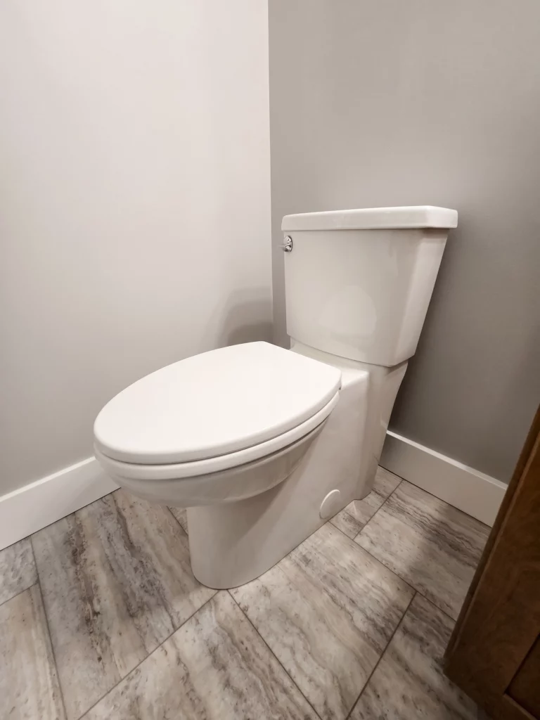 An American Standard Cadet 3 FloWise toilet installed in Dewittshire neighborhood of Syracuse by Bath Pros